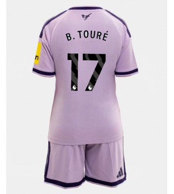 Newcastle United Bazoumana Toure #17 Replika Tredje Tröja Barn 2026-27 Kortärmad (+ Korta byxor)